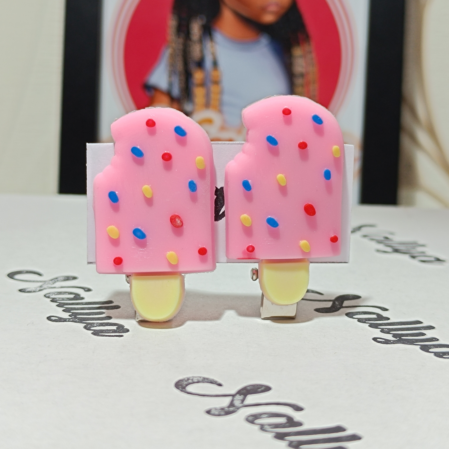 Barrettes x2 glace