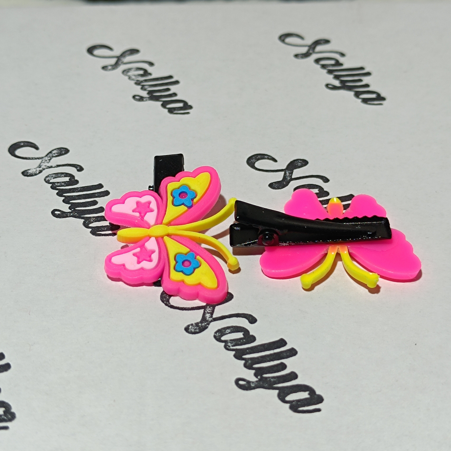 Barrettes x2 papillon