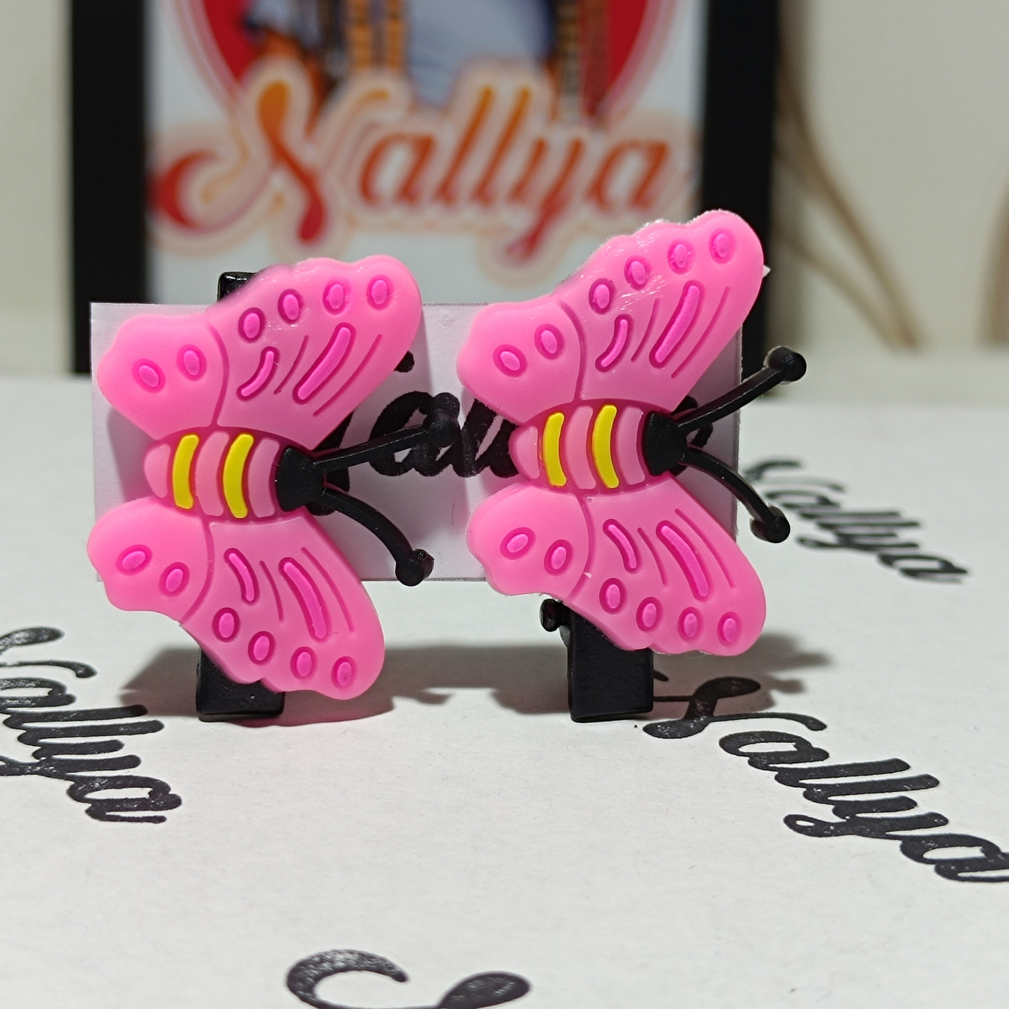 Barrettes x2 papillon