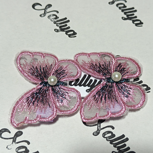 Barrettes x2 papillon