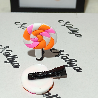 Barrettes x2 sucette