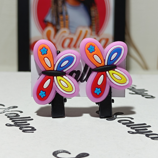 Barrettes x2 papillon