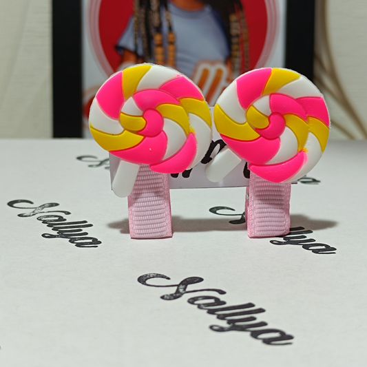 Barrettes x2 sucette