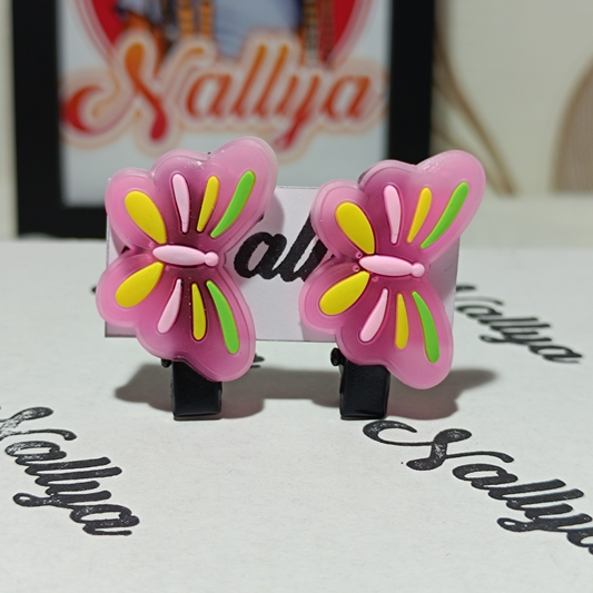 Barrettes x2 papillon