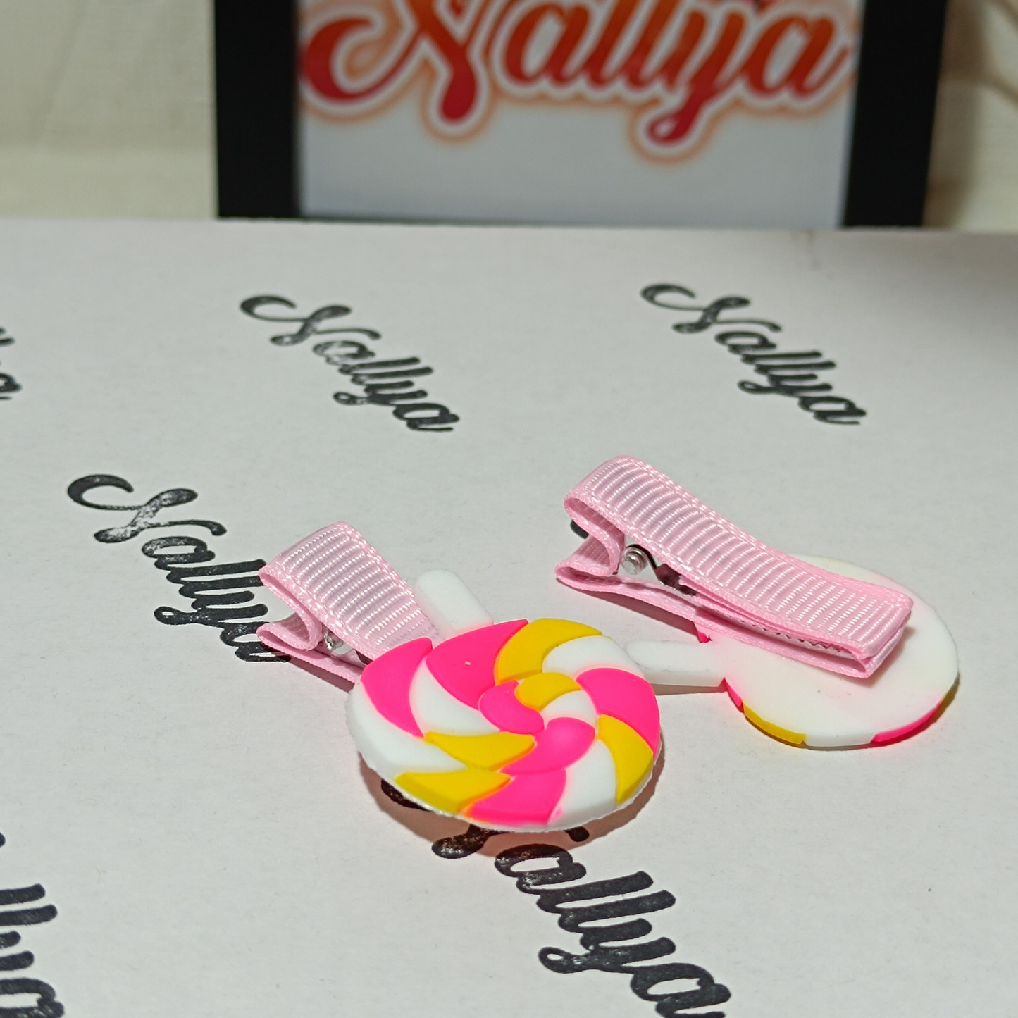 Barrettes x2 sucette