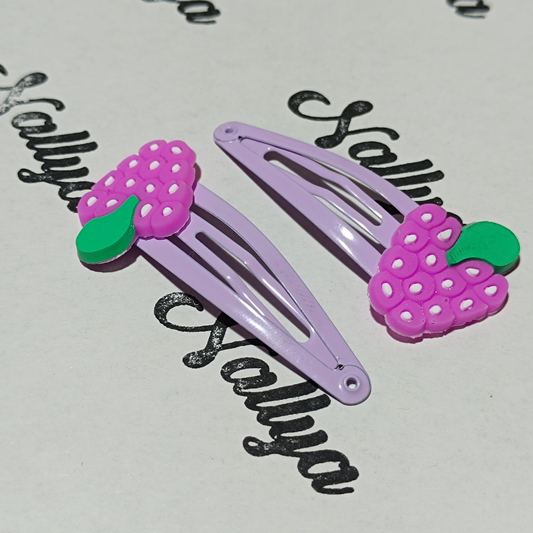Barrette x2 raisins