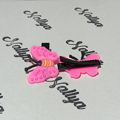 Barrettes x2 papillon