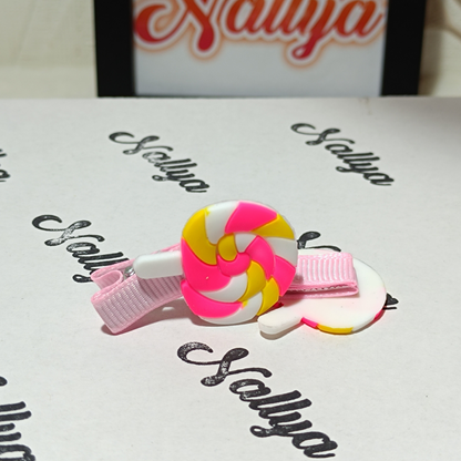 Barrettes x2 sucette