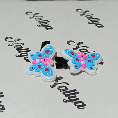 Barrettes x2 papillon