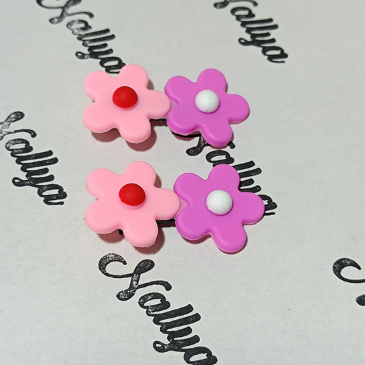 Barrettes x2 fleurs