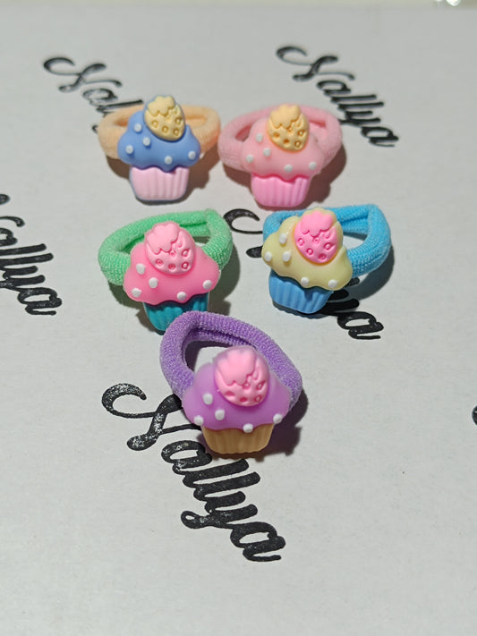 Lot de 10 mini chouchous cupcake