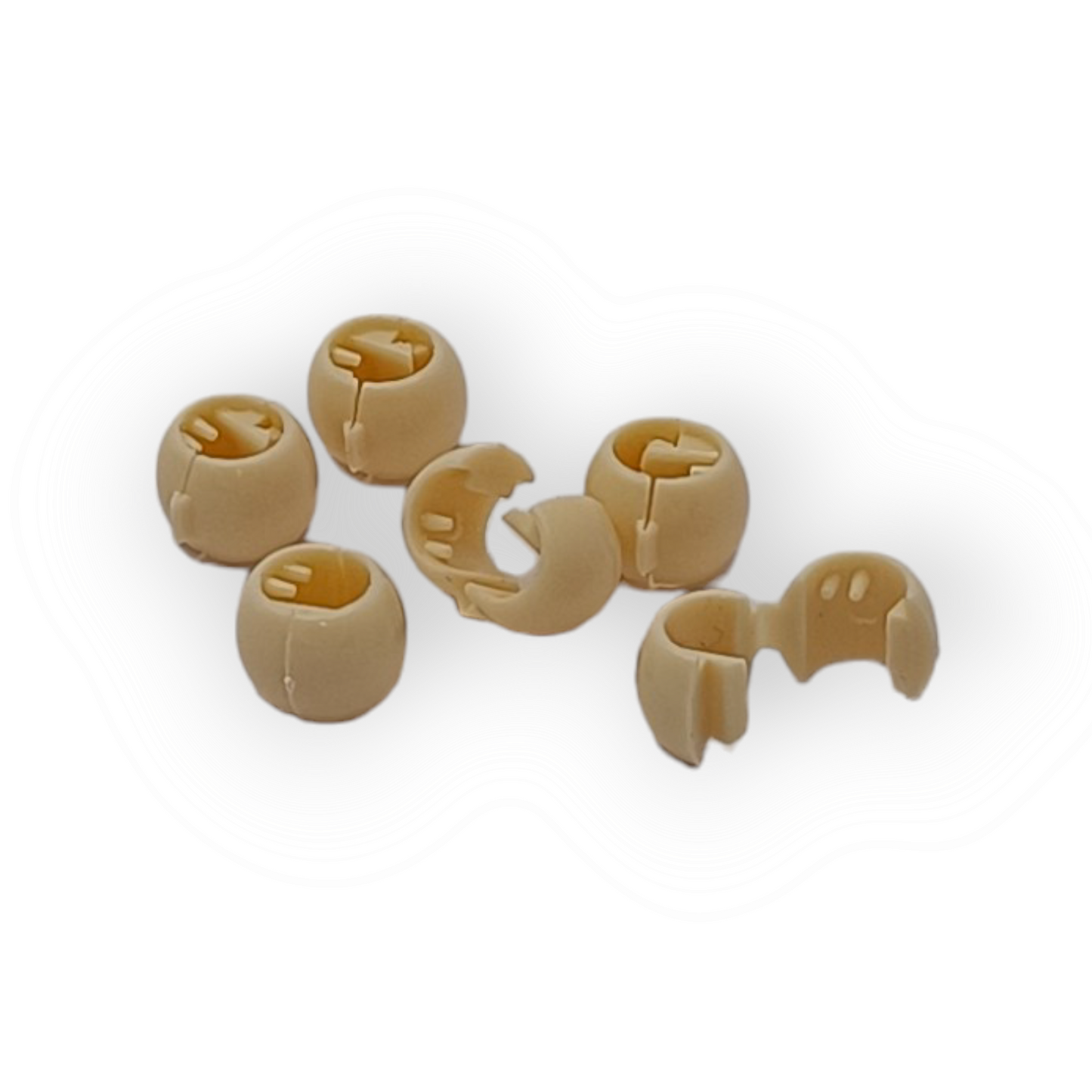 lot  de 10 Perles clips